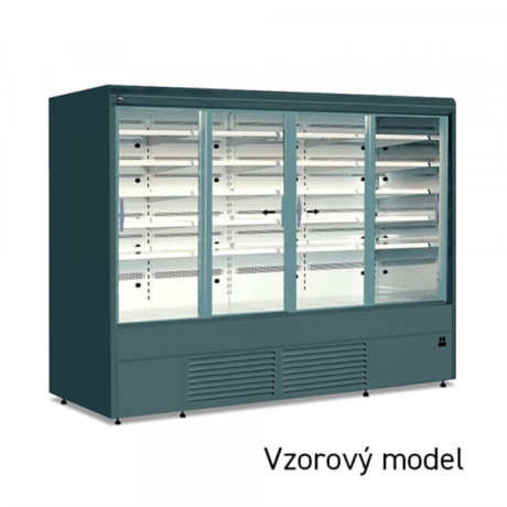 Chladicí vitrína přístěnná, posuv. dveře